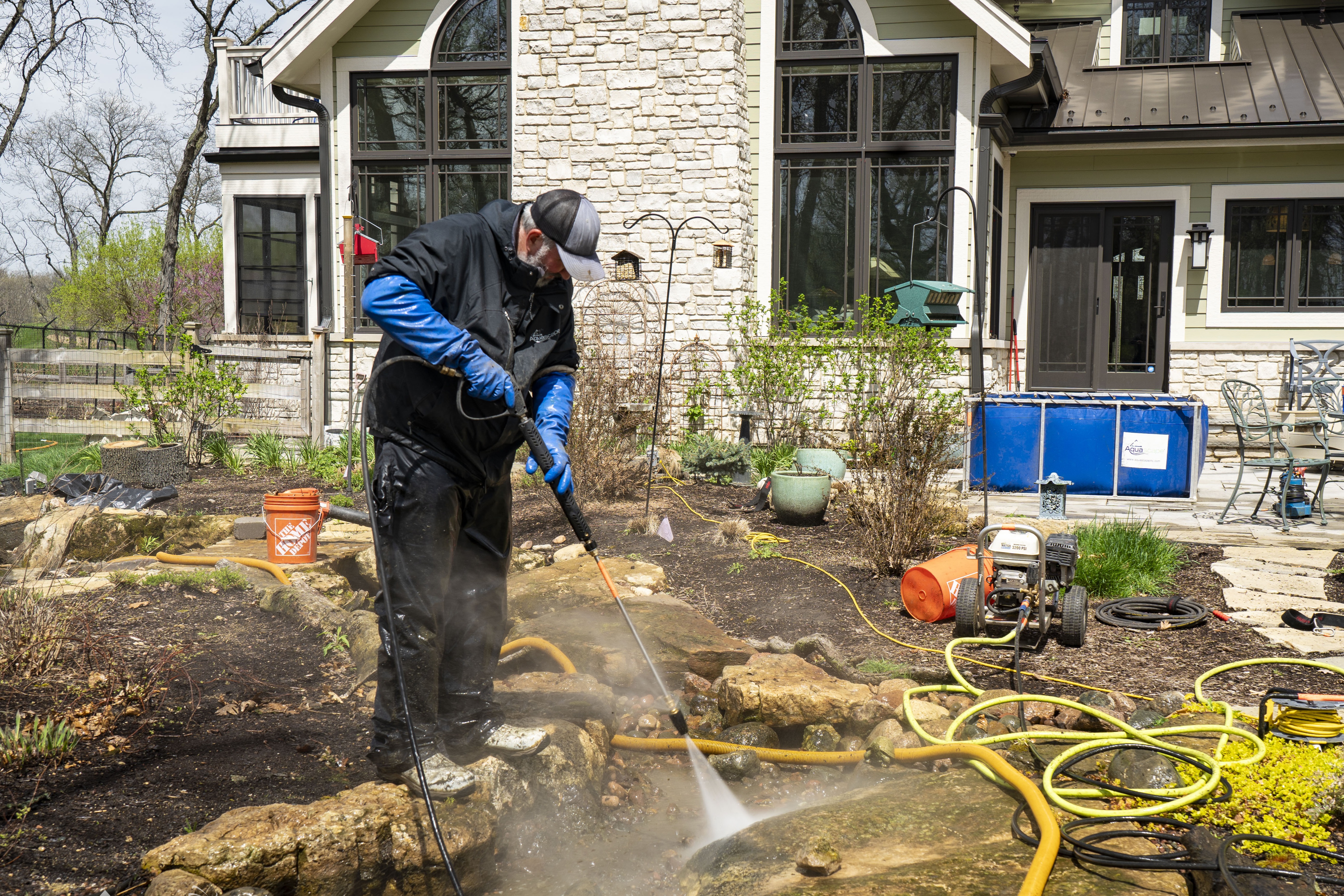Premier Ponds offers a wide range of pond maintenance services.